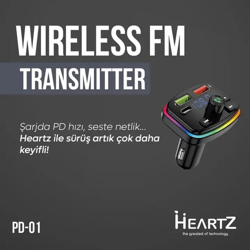 WIRELESS FM TRANSMITTER CAR CHARGER